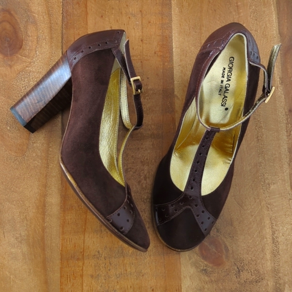 🆕🌿GIORGIO GALASSI ITALIAN SUEDE PUMPS🌿 - Picture 3 of 16